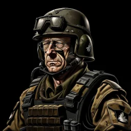 German tank commander digital art