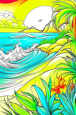 create the same painting"high resolution, 2D line art design, white background, detailed " same design" for coloring page, smooth vector illustration, monochrome,