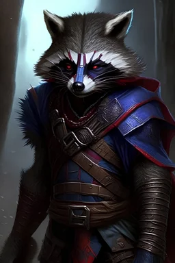 Rpg Character Runic Warrior Vampire Racoon