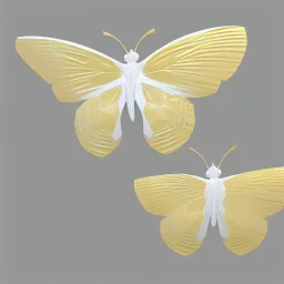 Белая Бабочка поперек шире приплюснутая золотое кружево