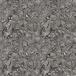 black and white banana leafs wallpaper pattern in vector lines