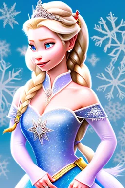 Photorealistic Elsa Jean dressed as a samurai