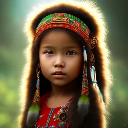 indigenous child, bright, luminous