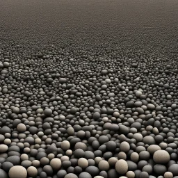 zoom on million of small stones (bokeh high res photo by Ray Harryhausen) fractal Stonehenge made of many little stones, each stone is fractal