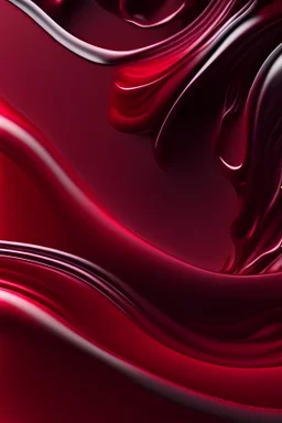 4k Amazing abstract maroon curved silk texture. 3d banner dark royal red color. Oil marble trendy dynamic art with glowing effect. Wavy fluid modern deluxe background. Passion lovely banner