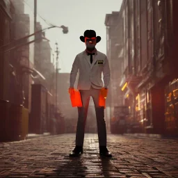 Clockwork orange, Alex toddler, korova MilkBarn, real, full body, distopic background, cyberpunk, dramatic lighting, hyper realistic, 8k