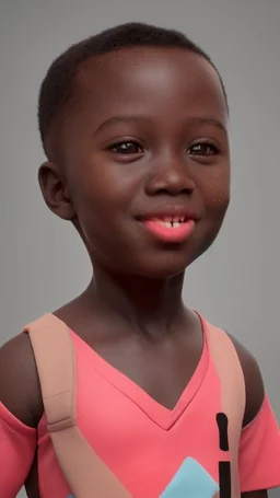 Black child enjoying popsicle