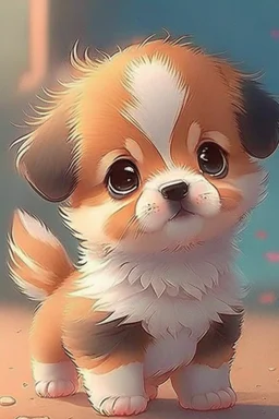 cute puppy anime