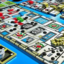 Domino's and Hasbro collaborate on producing a pizza designed like a Monopoly board.