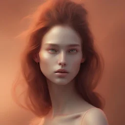 delicate artist's studio model, matte digital painting. partially nude with red linen, delicate face, soft skin, soft and delicate lighting, ethereal, .smooth, natural skin, soft glow, sharp focus, illustration, art by Stanley Lau by Artgerm and WLOP