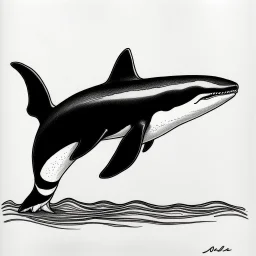 Orca drawing