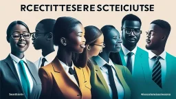 An impactful image reflecting the importance of successful recruitment strategies in the business world and how these strategies can make employee teams more diverse and productive, contributing to success in today's competitive job market.