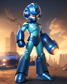 portrait of megamanx, masterpiece, HDR