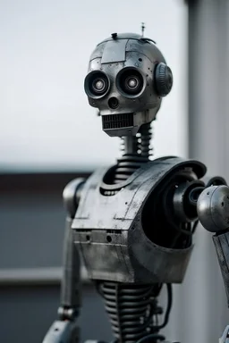 a real scary robot looking from far away