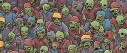 a zombie horde