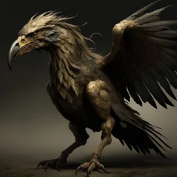 A creature with a combination of an eagle's head and a horse's body