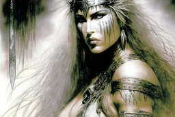 warrior woman, charming, luis royo