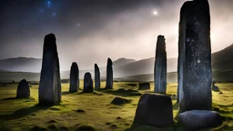 This image the starbeings came down to touch the standing stones.