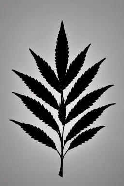 Pencil sketch of a marijuana leaf on lined paper