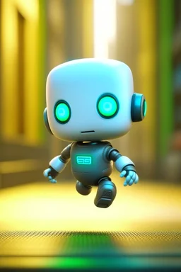 adorable cute chat robot with mouth piece doing parkour, with short punk hair and real human eyes, its such a perfect day, motion blur, smoke, 8k, downlight, soft light, depth of field, photorealism, trending on art station, lotsa detail