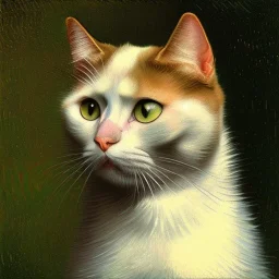 Portrait of a cat by Van Gogh, hyperrealism, masterpiece