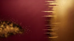 Hyper Realistic Grainy Grungy Metallic-Brush-Strokes-Patterned-Golden Texture on Maroon Background