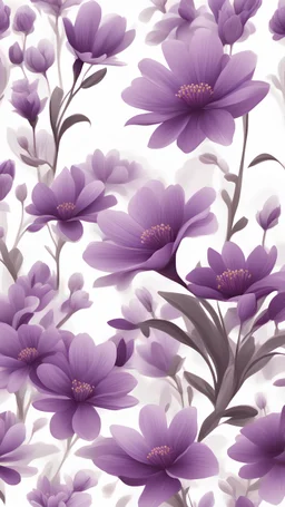 purple spring bloom in simple Wight color background