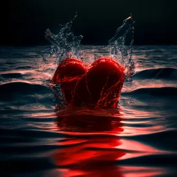 electric heart red water