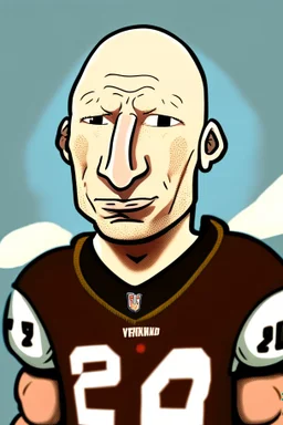 Brad Guzan American football player cartoon 2d