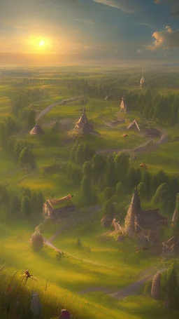 For the past several days, you have been traveling a road that winds lazily across the rolling grasslands of the Greenfields. Sundown is approaching When you top a Rise ans see the medieval town just a few miles away.