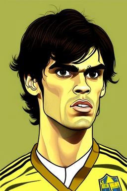 Kaka Brazilian football player cartoon 2d