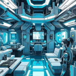 cyberpunk retro futuristic for comics