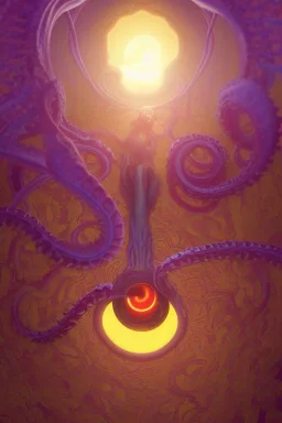 3d render non-euclidean mass of eyes and tentacles, matte painting rpg skill concept art, art nouveau, swirly vibrant color lines, fantastically gaudy, aesthetic octane render, 8k hd resolution, by ilya kuvshinov and cushart krentz and gilleard james a glowing aura global illumination ray tracing hdr art by artgerm and greg rutkowski and magali villeneuve