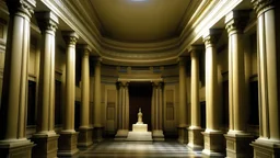 temple greek interior