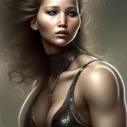 jennifer lawrence bodybuilder by gerald brom luis royo