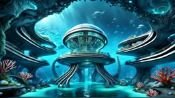 futuristic builded world under the deep sea, curved walls, special buildings, made, coral, futuristic builded world under the deep sea, curved walls, special buildings, made, coral, concrete-like material, stone, onyx and glass, impressive, alien and special structures, buildings left behind from a lost world , 3D Game Cinematic Feel, Epic 3D Videogame Graphics, Intricately Detailed, 8K Resolution, Dynamic Lighting, Unreal Engine 5, CryEngine, Trending on ArtStation, HDR, 3D Masterpiece, Unity R
