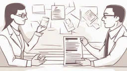 The image accompanying the article symbolically depicts the process of debt management and improving one's personal financial situation. The image portrays an ordinary individual holding the burden of debt and financial challenges in their hands. Meanwhile, another person, representing a financial consultant or advisor, is shown providing advice and guidance to the first person on how to effectively manage their debt and develop strategies to improve their financial situation. This image is ill