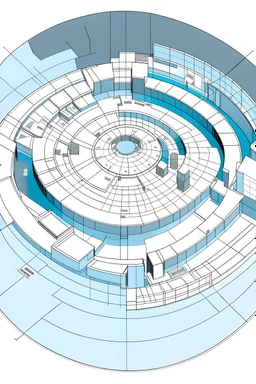 generame un plano 2D para un centro de interpretacion