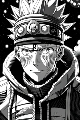 Naruto black and white
