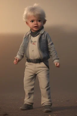  toddler, dramatic lighting, hyper-realistic, full body, delorean