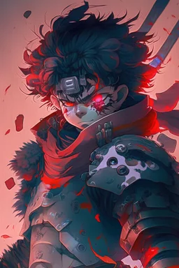 oso cyborg estilo anime de demon slayer