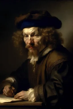portrait of a polish renessaince writer mikołaj rej by rembrandt