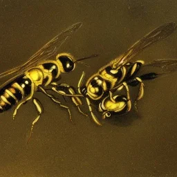 A family of wasps by goya