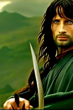 dvd screengrab Aragorn from the movie Lord of the Rings directed by Lau Kar-leung, 1976, Shaw Brothers Studio, wuxia film, --v 4