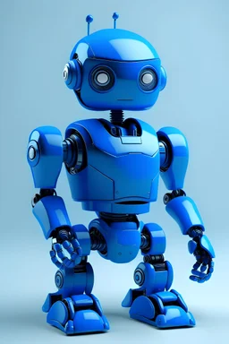 Ein Blauer Roboter