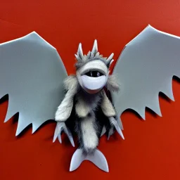 Angel bat monster with mouths all over the body