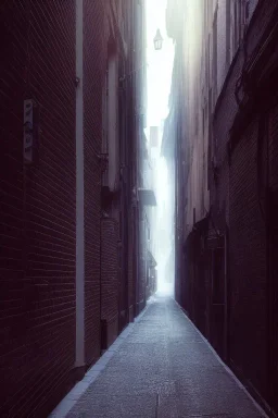 A professional photographic view picture of a alley in a high class town, photographic filter, realistic, 8k, cinematic concept art, volumetric lighting, very beautiful scenery, uhd, cinematic wallpaper, sharp focus, octane render, ultra detailed, glowing rich colors, powerful imagery, hires, trending on artstation, in the style of albert dros