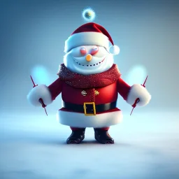 Cute Christmasy character, magnificent, majestic, Realistic photography, incredibly detailed, ultra high resolution, 8k, complex 3d render, cinema 4d.