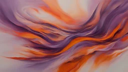 La pintura es una explosión de color y movimiento. Los colores púrpura y naranja se mezclan y se arremolinan, creando una sensación de energía y vitalidad. Las formas son abstractas y fluidas, lo que sugiere un movimiento constante. La pintura parece capturar la belleza y la energía del atardecer.