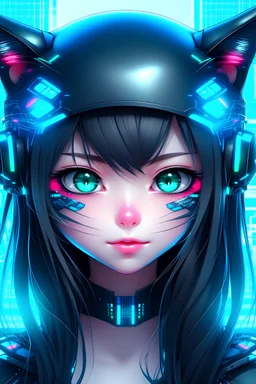 cyber kitty girl,